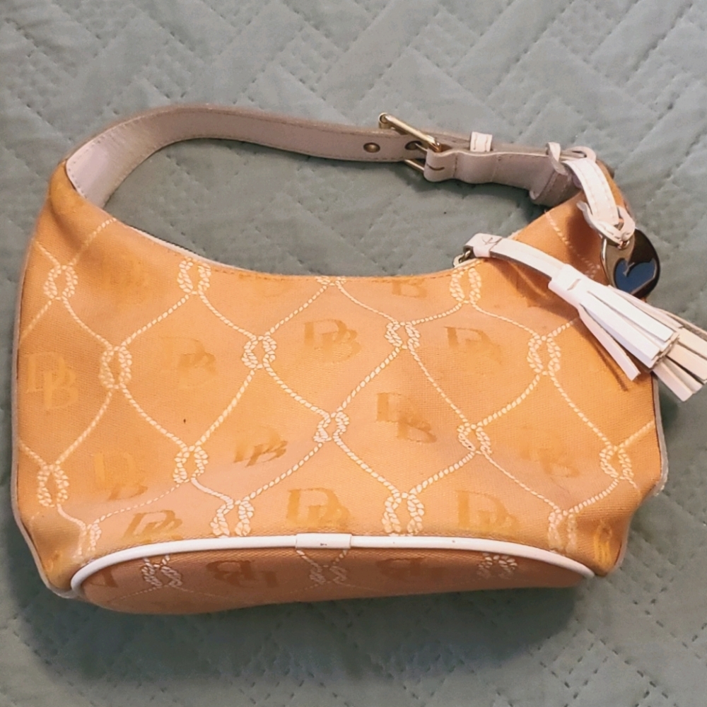 Dooney & Bourke Orange and White Bag